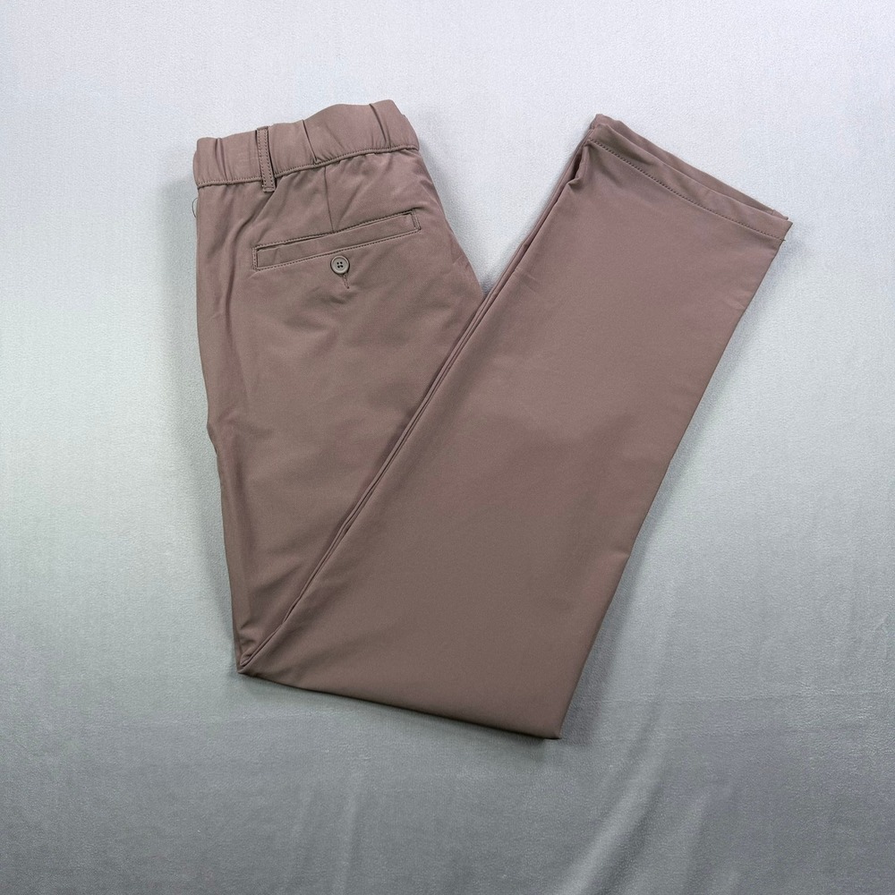 Goodfellow Mens M Brown Polyester Spandex Performance Golf Stretch Chino Pants